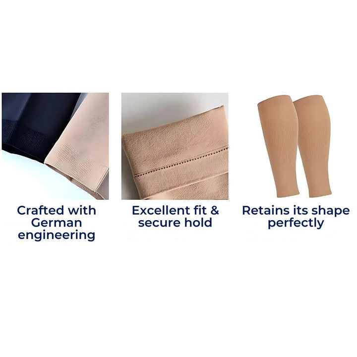 ComfortFlow Support Socks | Soft Highly Elastic Calf Compression - for Muscle Recovery and Circulation Enhancement Stornfield