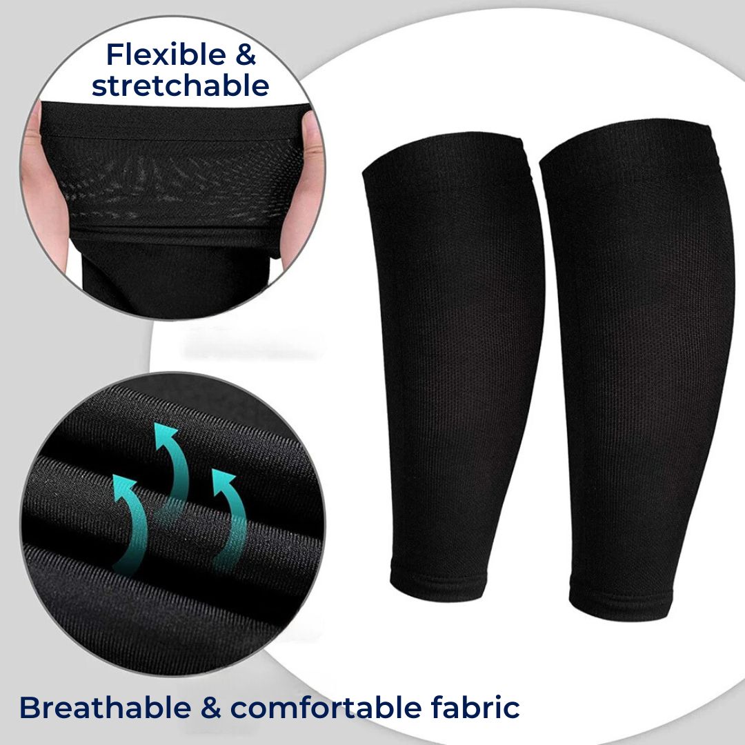 ComfortFlow Support Socks | Soft Highly Elastic Calf Compression - for Muscle Recovery and Circulation Enhancement Stornfield