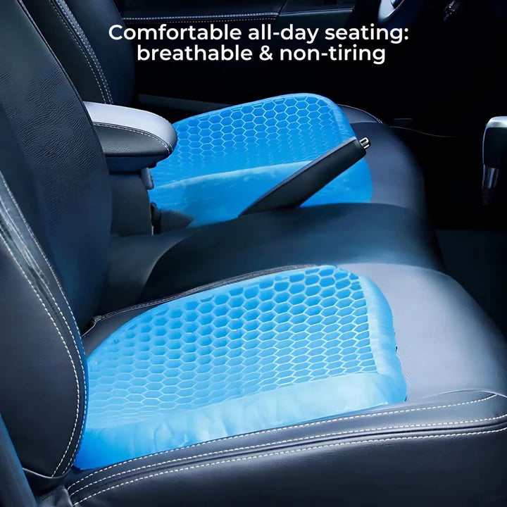 PressureFree Orthopedic Gel Seat Cushion – Breathable Honeycomb Design for Relief from Coccyx and Back Pain | Stornfield