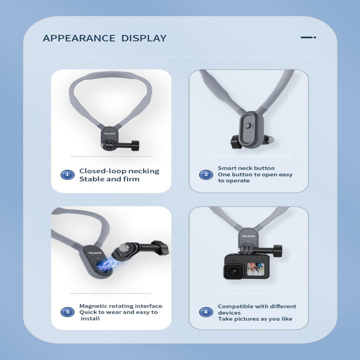 Magnetic Silicone Neck-Mounted Action Camera Accessories | Stornfield