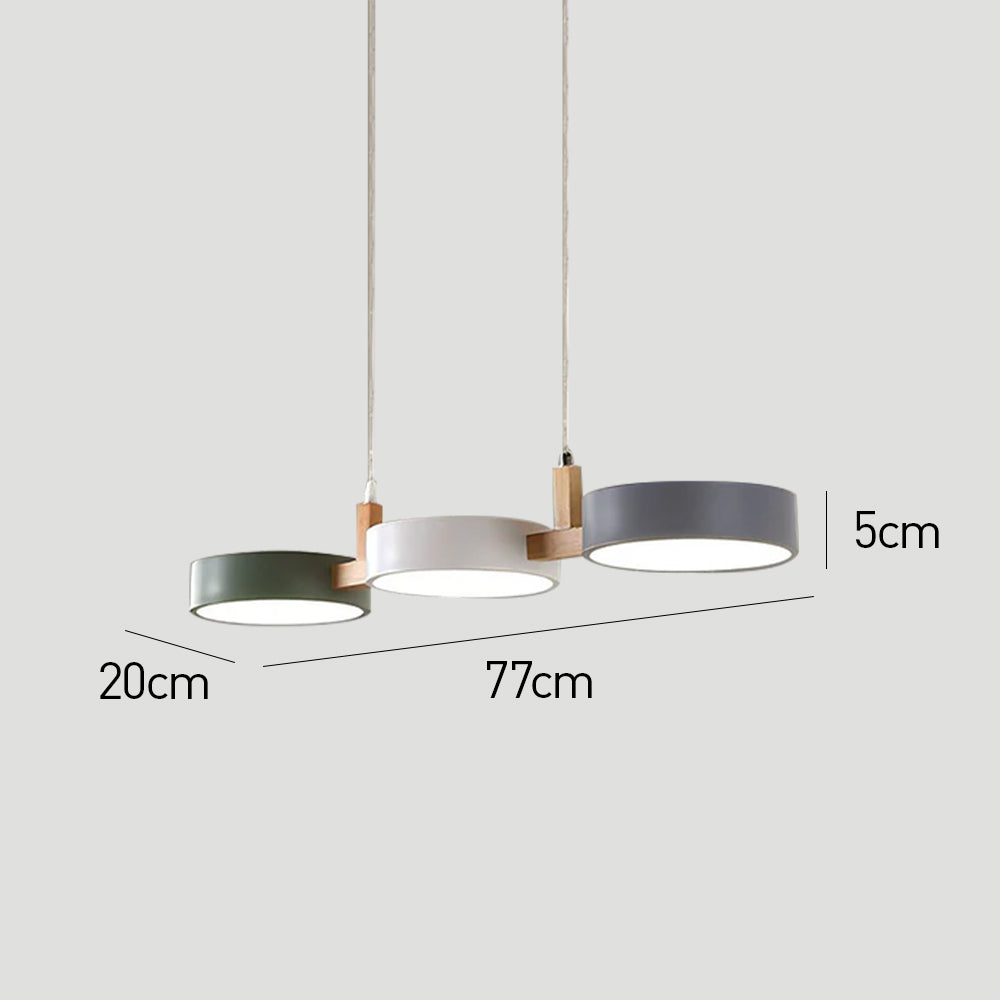 Nordic Multi-Light Cylinder Pendant Ceiling Light for Dining Room | Stornfield