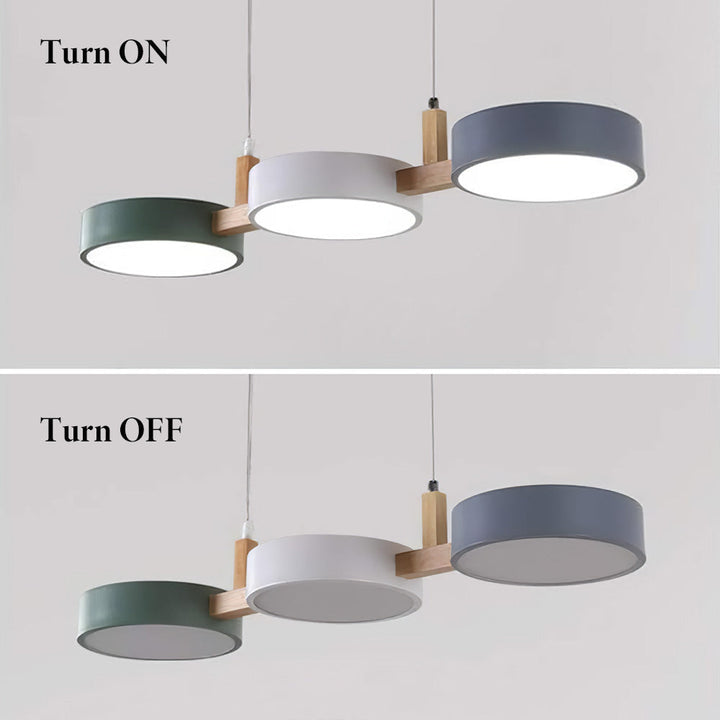 Nordic Multi-Light Cylinder Pendant Ceiling Light for Dining Room | Stornfield