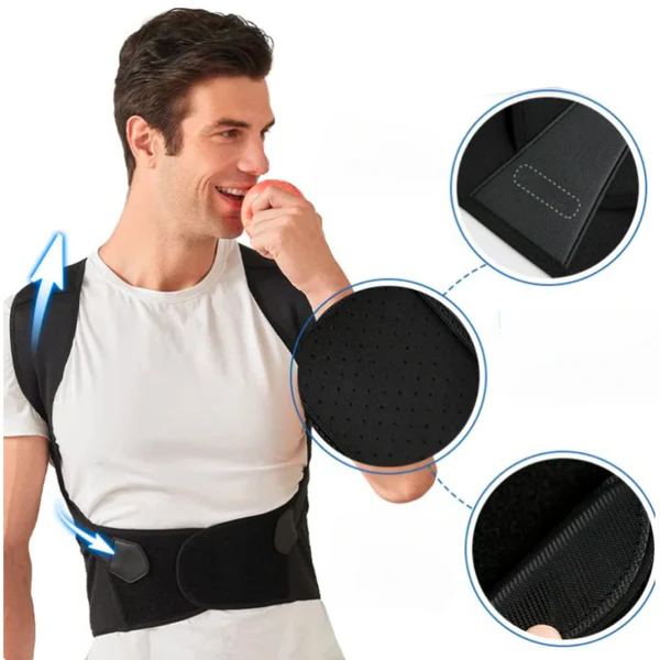 Posture Corrector Brace for Neck and Back Support – Comfortable & Discreet | Stornfield