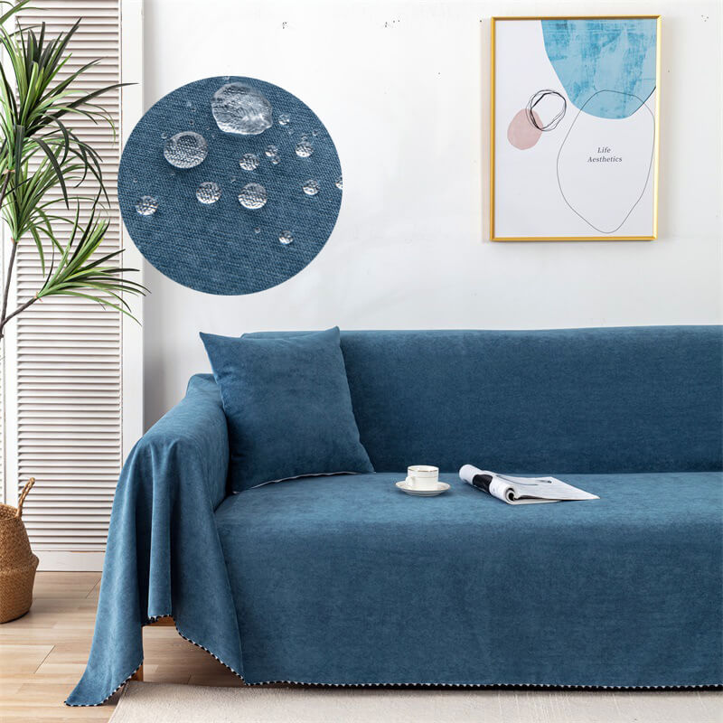 Water-repellent Couchora furniture cover – Robust cord blanket for sofa and chair | Stornfield
