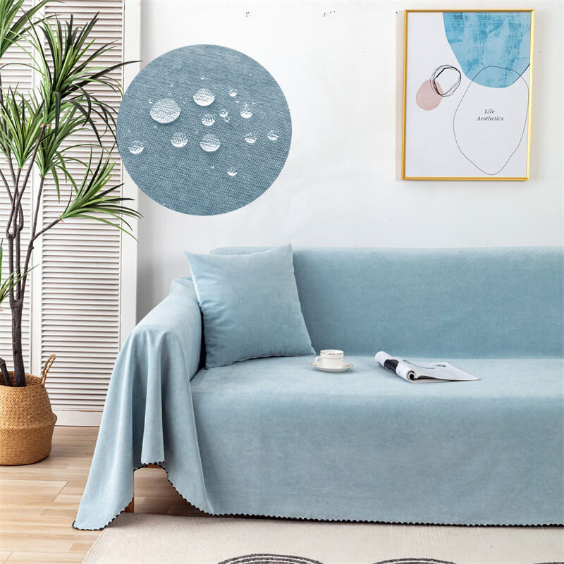 Water-repellent Couchora furniture cover – Robust cord blanket for sofa and chair | Stornfield