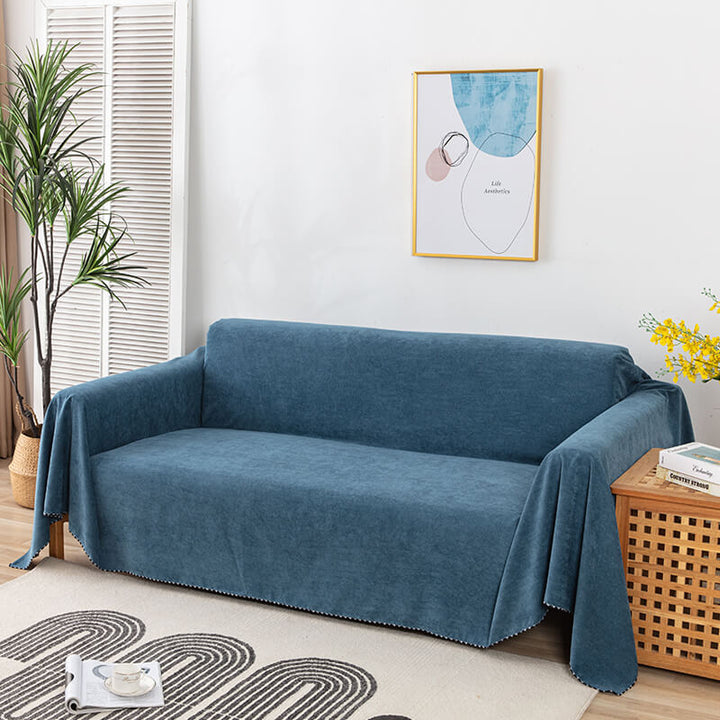 Water-repellent Couchora furniture cover – Robust cord blanket for sofa and chair | Stornfield