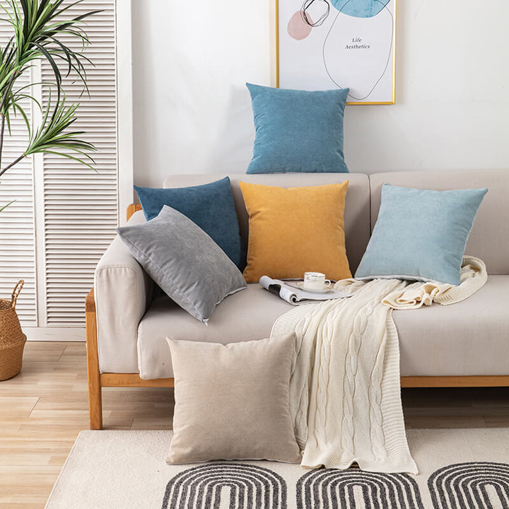 Water-repellent Couchora furniture cover – Robust cord blanket for sofa and chair | Stornfield