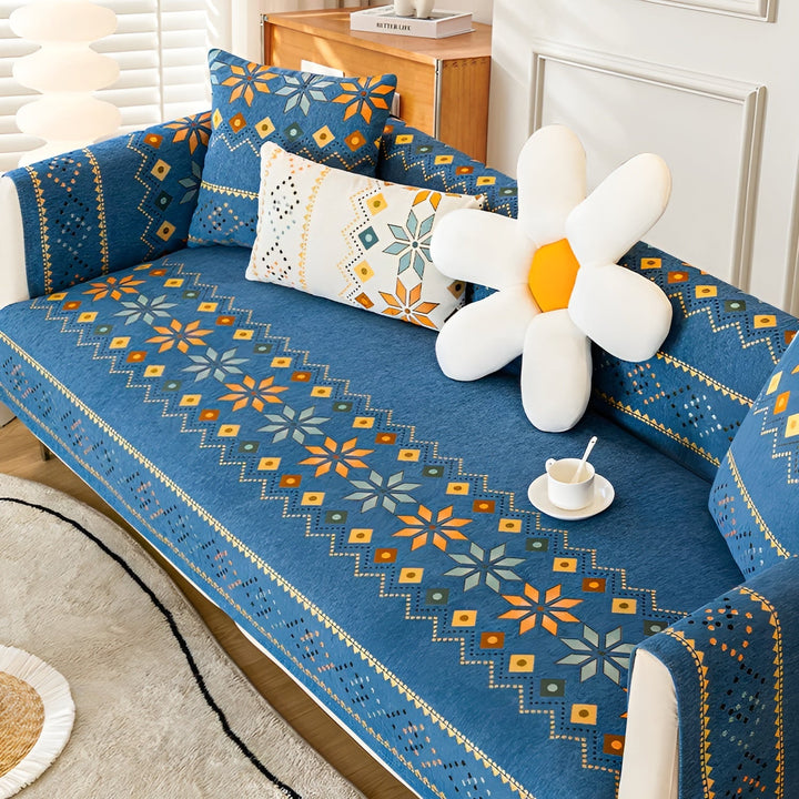Boho Style Sofa Cover – Elastic & UsaStornfielde Year-Round | Protects and Gives a New Look | Stornfield