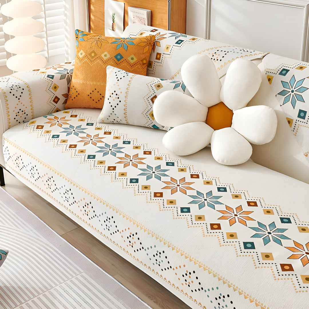 Boho Style Sofa Cover – Elastic & UsaStornfielde Year-Round | Protects and Gives a New Look | Stornfield