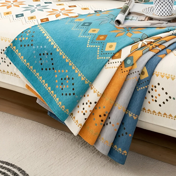 Boho Style Sofa Cover – Elastic & UsaStornfielde Year-Round | Protects and Gives a New Look | Stornfield
