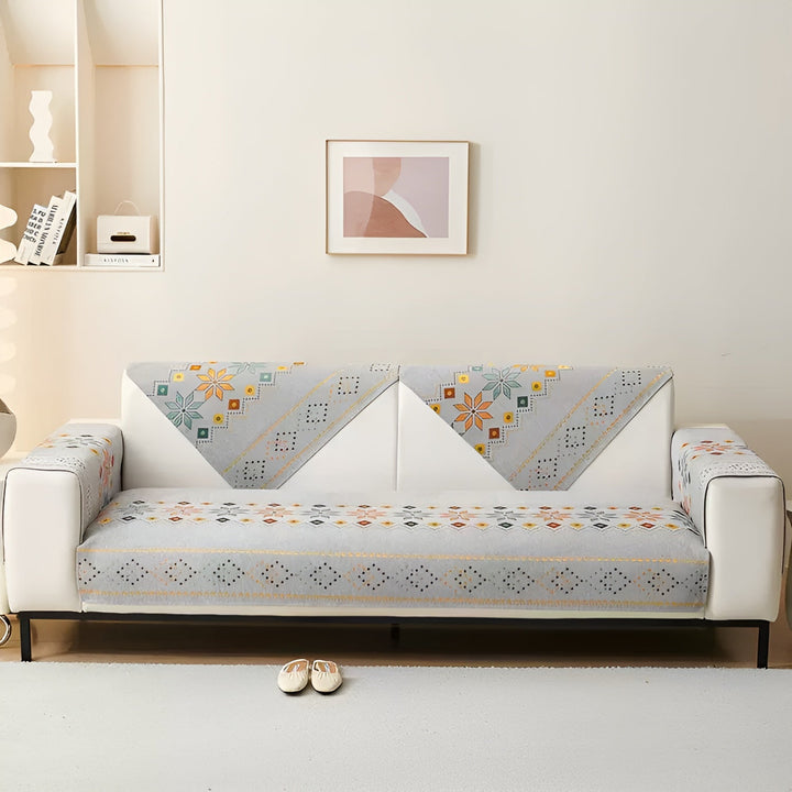 Boho Style Sofa Cover – Elastic & UsaStornfielde Year-Round | Protects and Gives a New Look | Stornfield