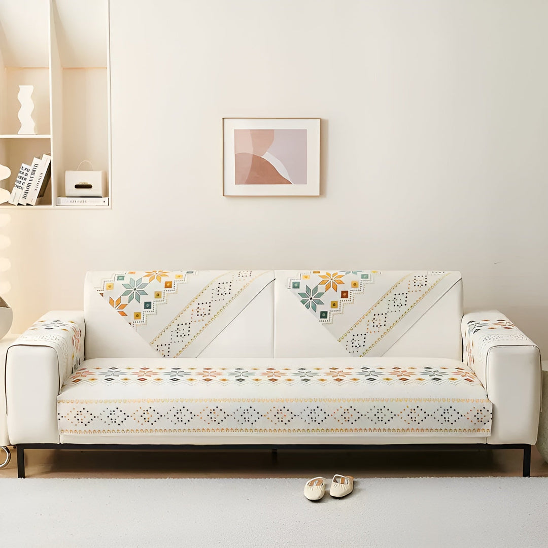 Boho Style Sofa Cover – Elastic & UsaStornfielde Year-Round | Protects and Gives a New Look | Stornfield