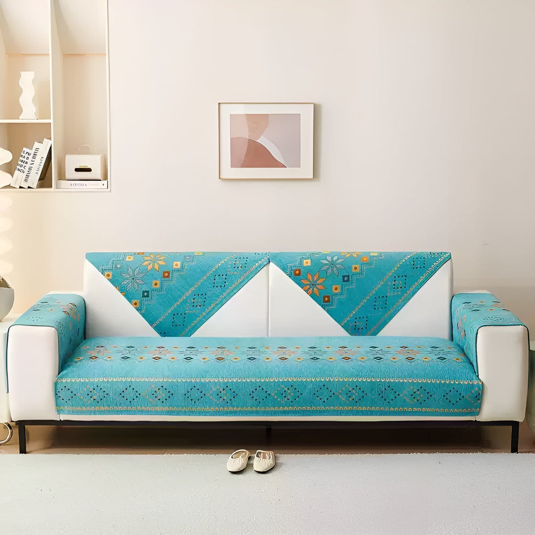 Boho Style Sofa Cover – Elastic & UsaStornfielde Year-Round | Protects and Gives a New Look | Stornfield