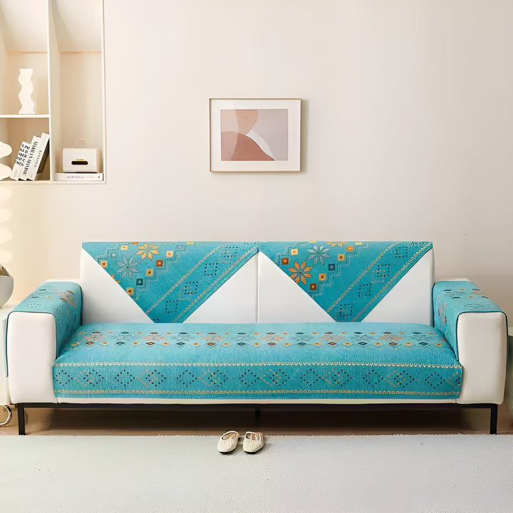 Boho Style Sofa Cover – Elastic & UsaStornfielde Year-Round | Protects and Gives a New Look | Stornfield