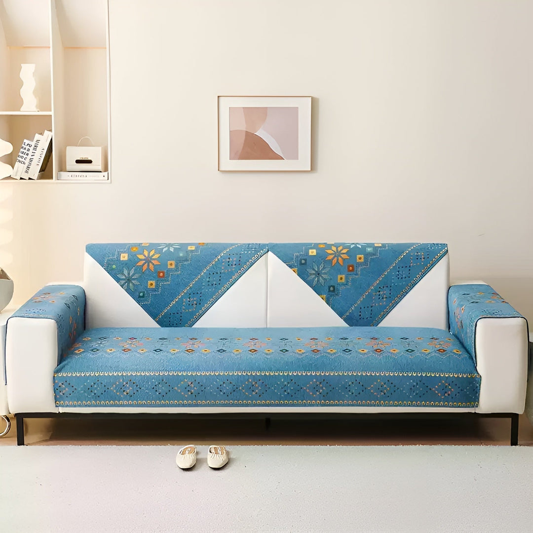 Boho Style Sofa Cover – Elastic & UsaStornfielde Year-Round | Protects and Gives a New Look | Stornfield
