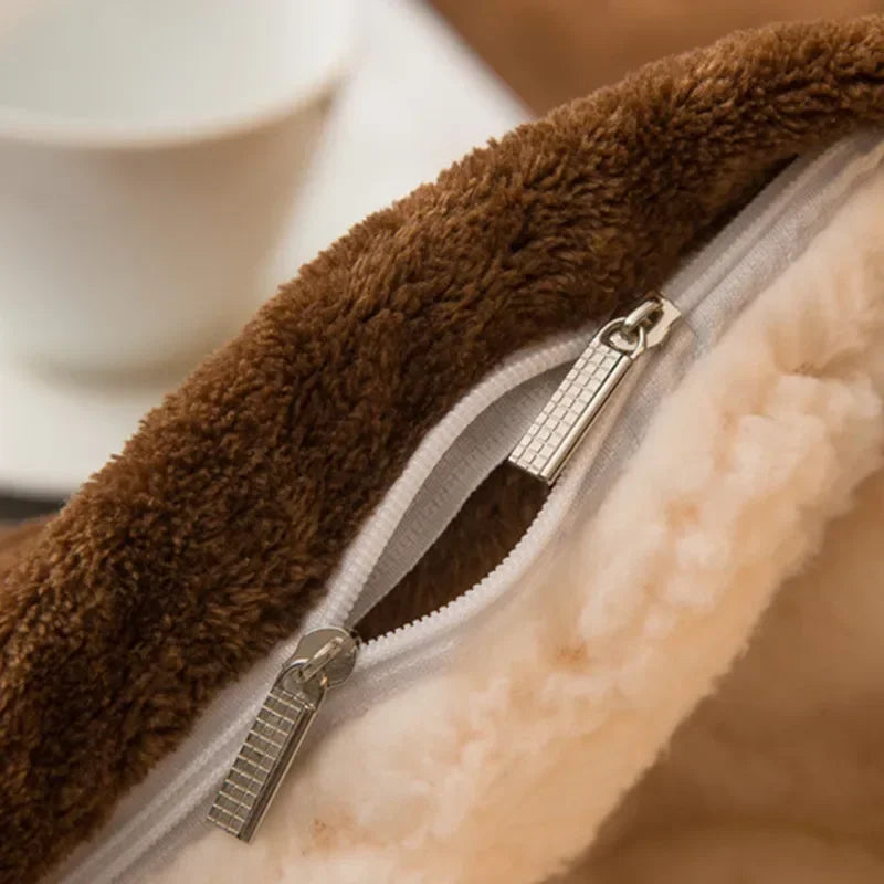 Stornfield | CozyNest Reversible Wool Blanket – Flannel & Cashmere Warm Blanket for Winter