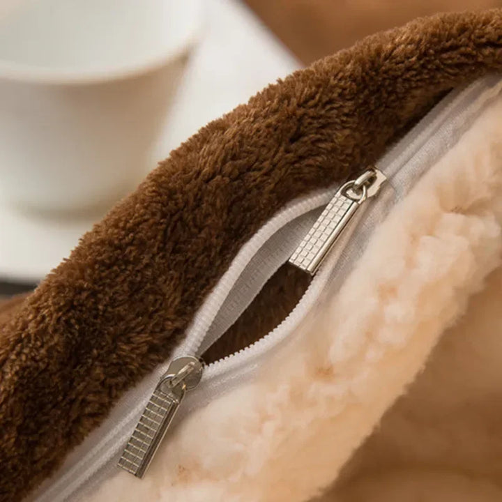 Stornfield | CozyNest Reversible Wool Blanket – Flannel & Cashmere Warm Blanket for Winter