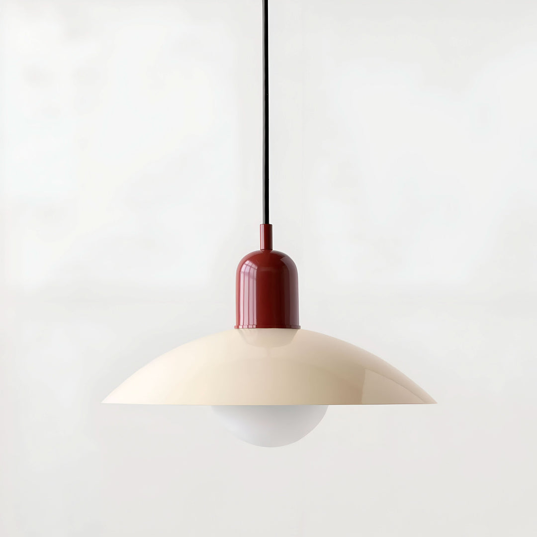 Stornfield | Modern Macaron Bauhaus Pendant Light – Iron Shade