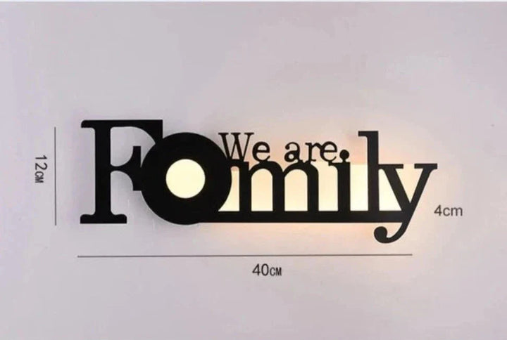 Modern LED Letter Lamp for Wall Mounting – Decorative Light for Living Room and Office | Stornfield
