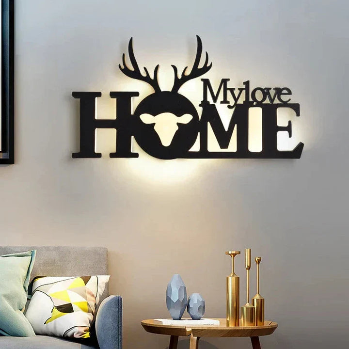 Modern LED Letter Lamp for Wall Mounting – Decorative Light for Living Room and Office | Stornfield