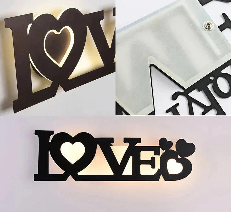 Modern LED Letter Lamp for Wall Mounting – Decorative Light for Living Room and Office | Stornfield