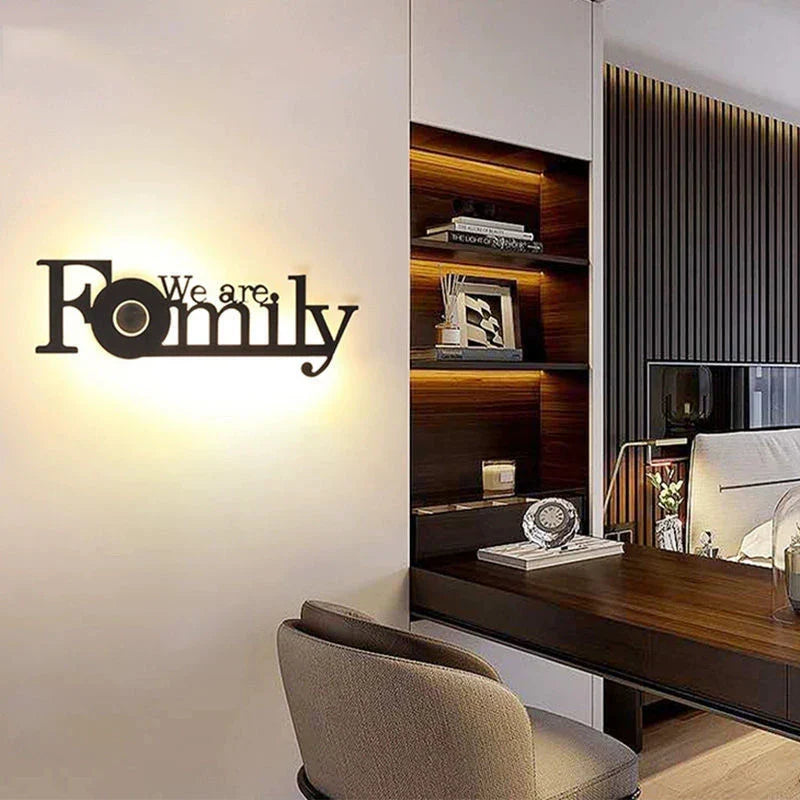 Modern LED Letter Lamp for Wall Mounting – Decorative Light for Living Room and Office | Stornfield