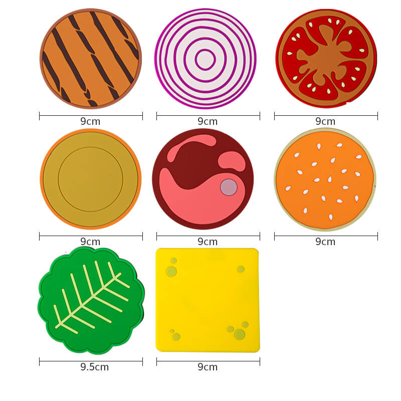 Stornfield | Creative Hamburger-Shaped Coaster Set