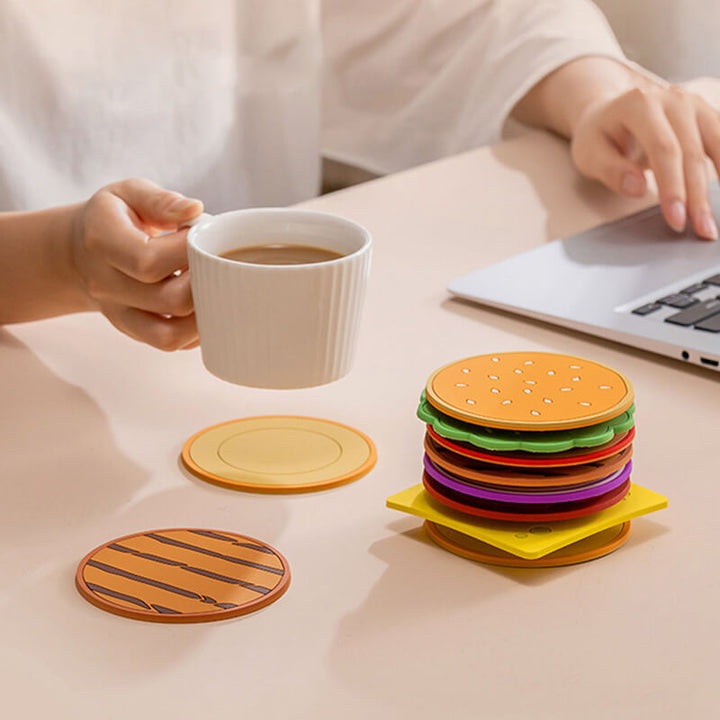 Stornfield | Creative Hamburger-Shaped Coaster Set