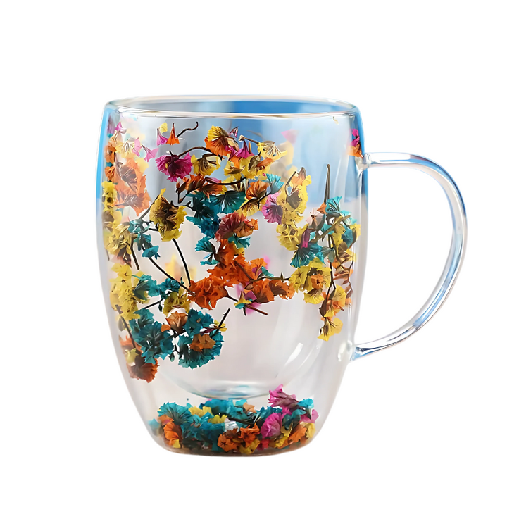 Floral Glass Cup | Stornfield