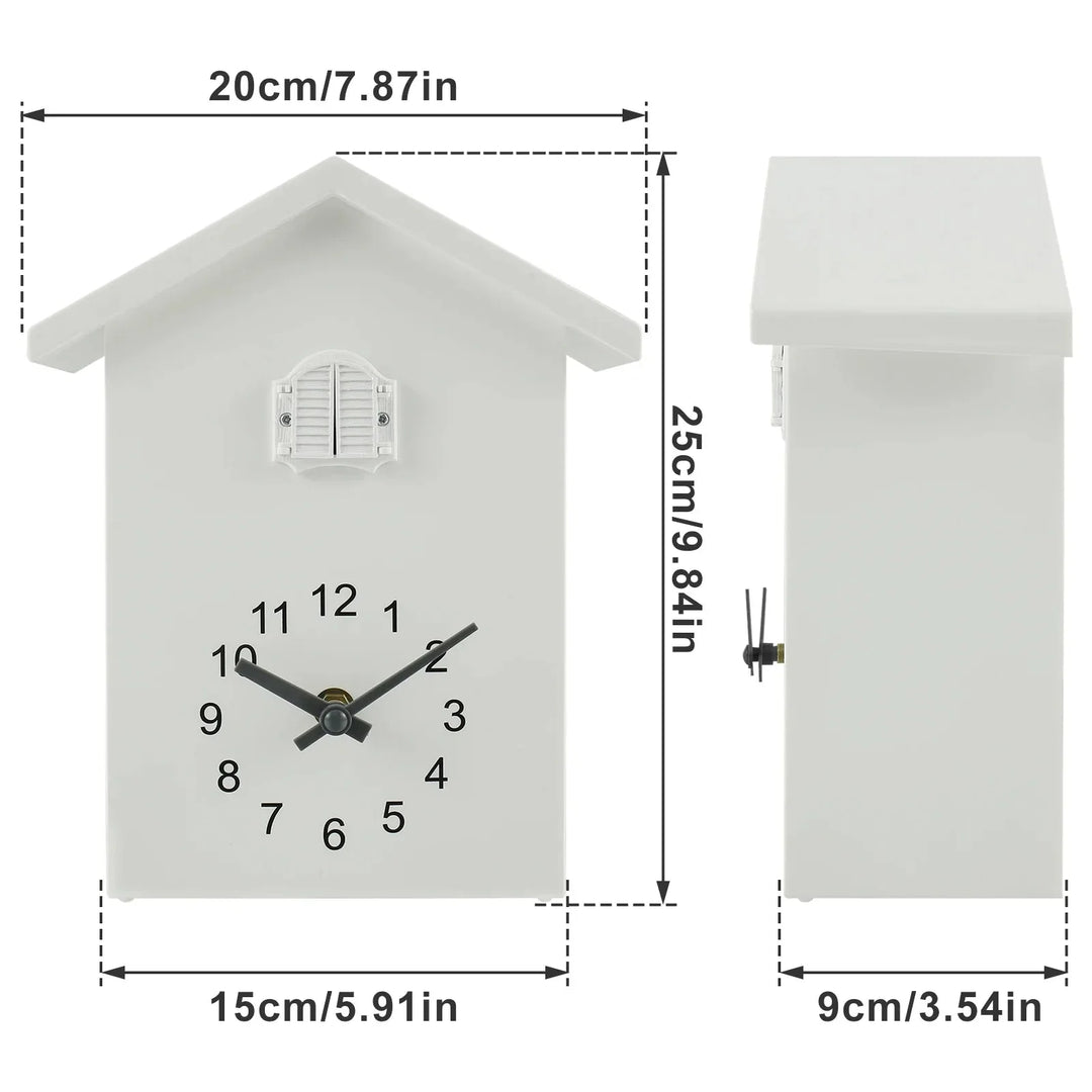 Stornfield | Horloge coucou Horloge son coucou avec balancier Horloge coucou délicate à batterie pour décoration de salon