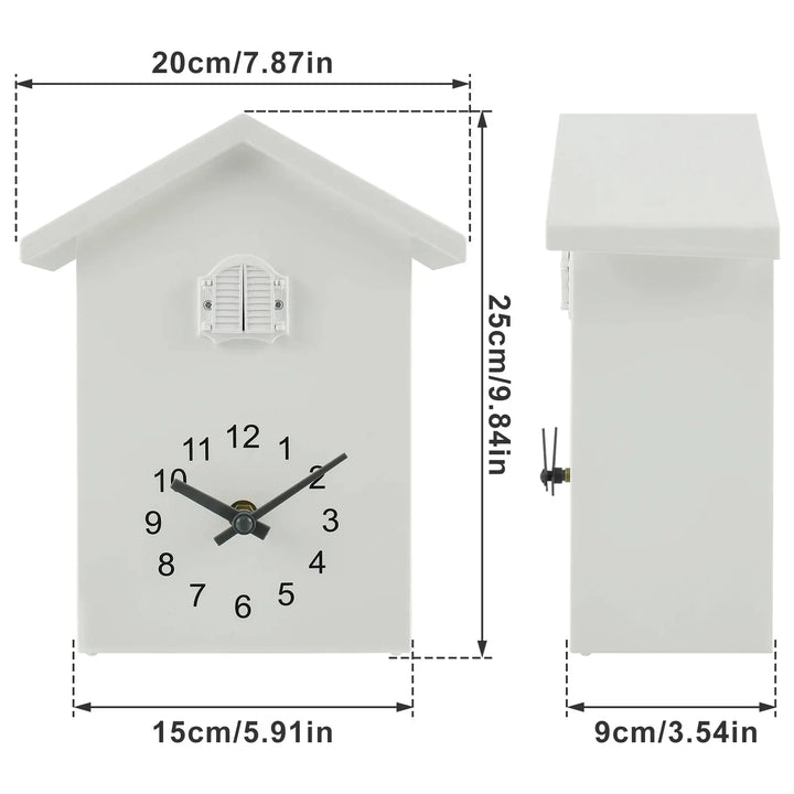 Stornfield | Horloge coucou Horloge son coucou avec balancier Horloge coucou délicate à batterie pour décoration de salon