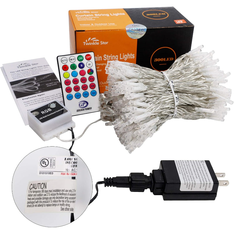 Stornfield | Curtain Lights with Modes and Waterproof Design