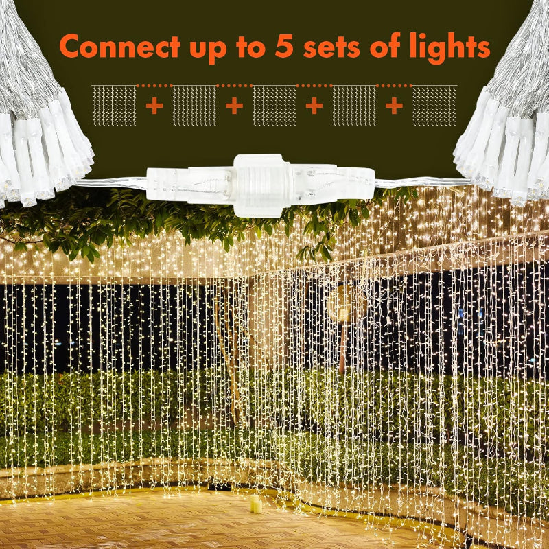 Stornfield | Curtain Lights with Modes and Waterproof Design