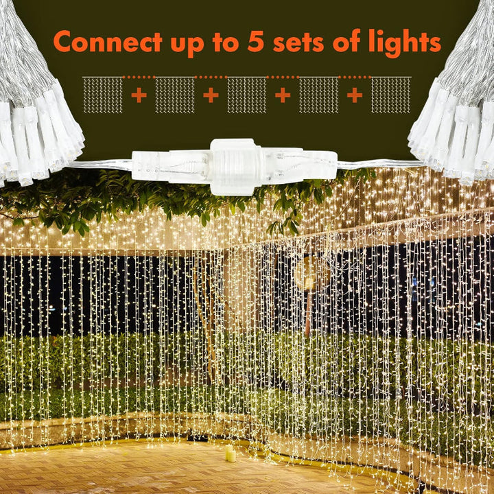 Stornfield | Curtain Lights with Modes and Waterproof Design