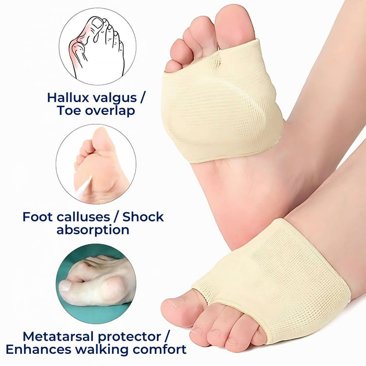 CushionFlex Forefoot Protection | Silicone Gel Cushion - Absorbs Shock on Foot - Pain Relief - for Metatarsalgia - Daily Comfort Stornfield