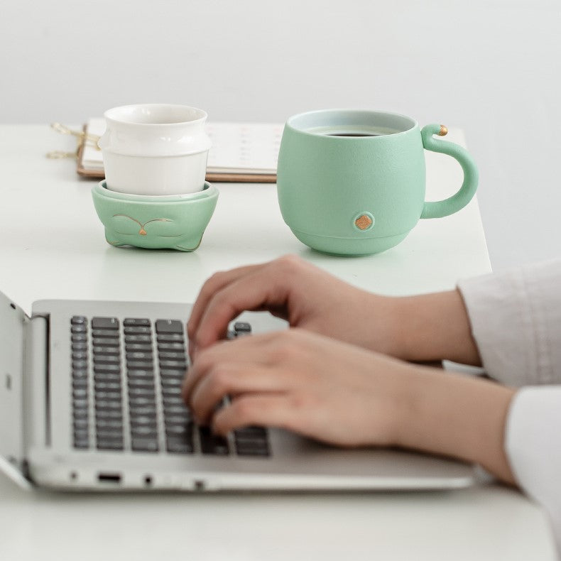 Stornfield | Cute Ceramic Tea Mug with Infuser