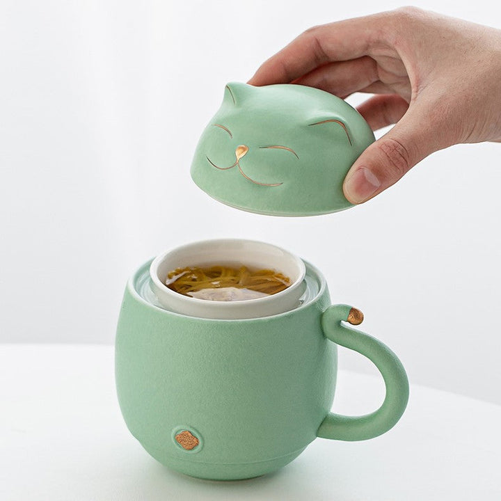Stornfield | Cute Ceramic Tea Mug with Infuser