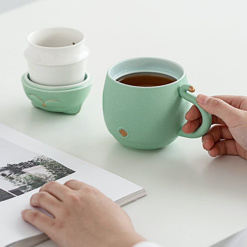 Stornfield | Cute Ceramic Tea Mug with Infuser