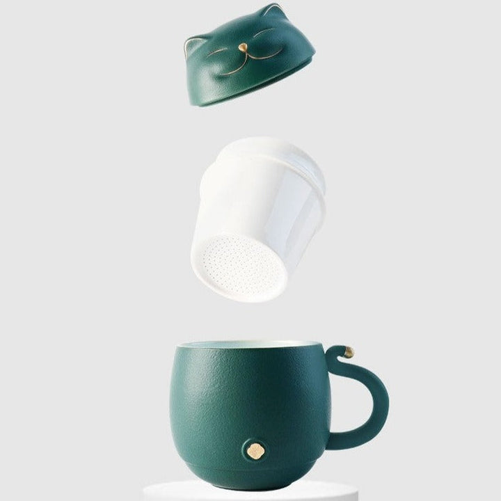 Stornfield | Cute Ceramic Tea Mug with Infuser