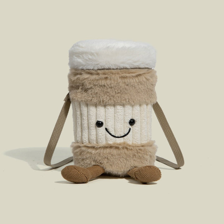Stornfield | Mignon sac en peluche porte-gobelet heureux