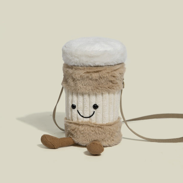 Stornfield | Mignon sac en peluche porte-gobelet heureux