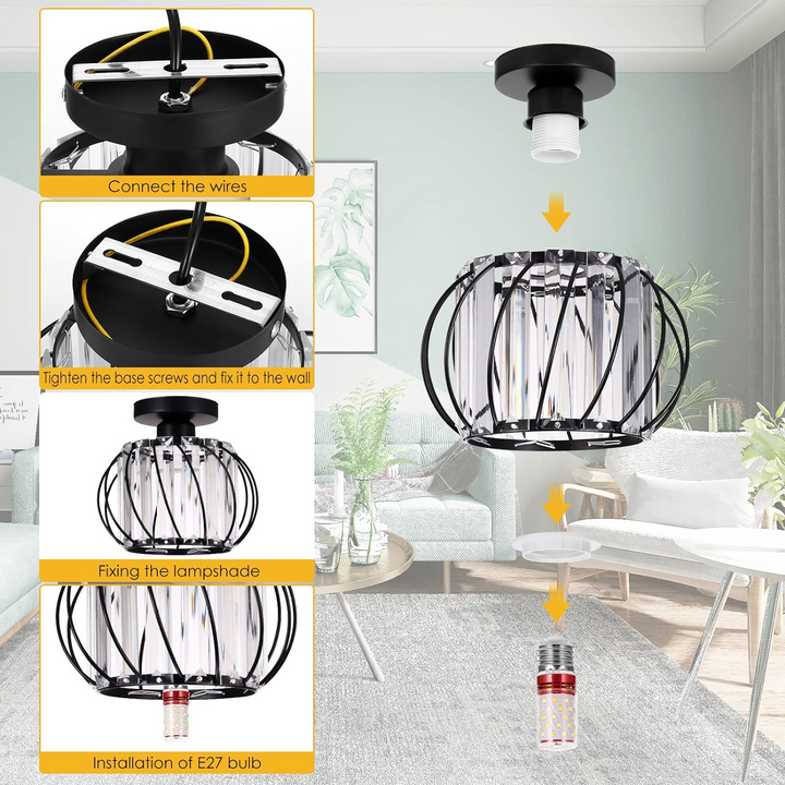 Glass Ceiling Light | Stornfield