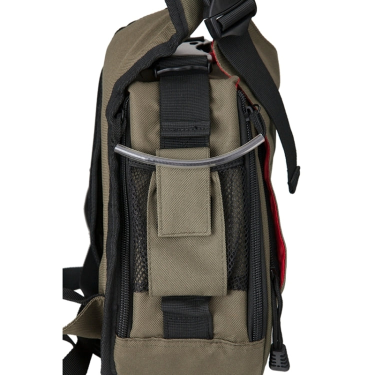 Stornfield | CADEN Triangle Tscope Sling Shoulder Cross Soft Digital Camera Bags with Rain Cover for Canon Nikon Sony K1, Size: 36*31*15cm (Army Green)