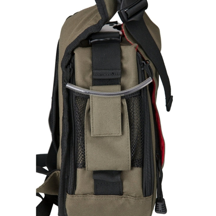Stornfield | CADEN Triangle Tscope Sling Shoulder Cross Soft Digital Camera Bags with Rain Cover for Canon Nikon Sony K1, Size: 36*31*15cm (Army Green)