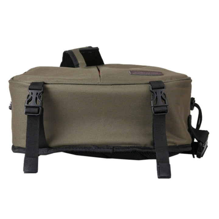 Stornfield | CADEN Triangle Tscope Sling Shoulder Cross Soft Digital Camera Bags with Rain Cover for Canon Nikon Sony K1, Size: 36*31*15cm (Army Green)
