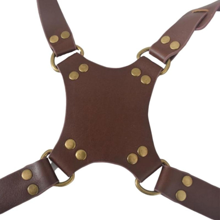 Stornfield | Quick Release Anti-Skid Double Shoulder Leather Camera Strap with Metal Hook for SLR / DSLR Cameras (Brown)