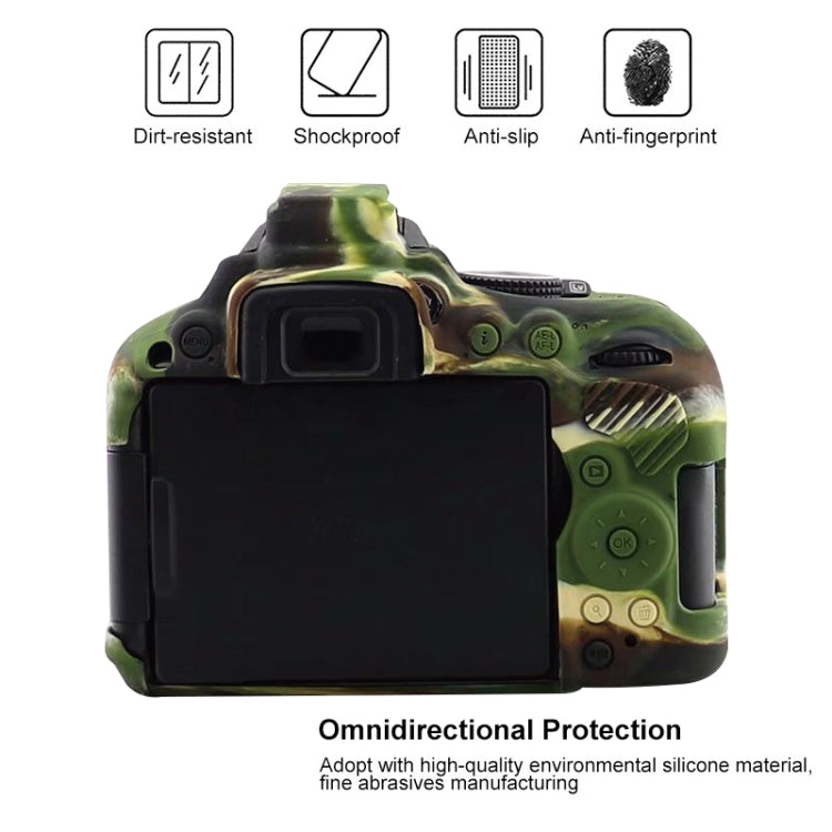 Stornfield | Soft Silicone Protective Case for Nikon D5300 (Camouflage Pattern)