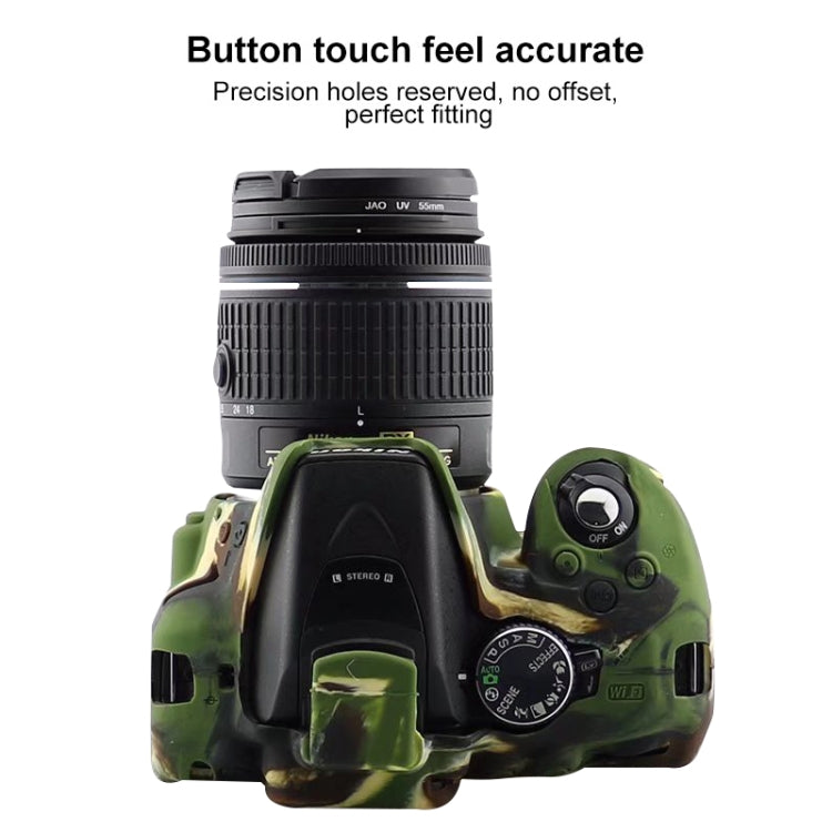Stornfield | Soft Silicone Protective Case for Nikon D5300 (Camouflage Pattern)