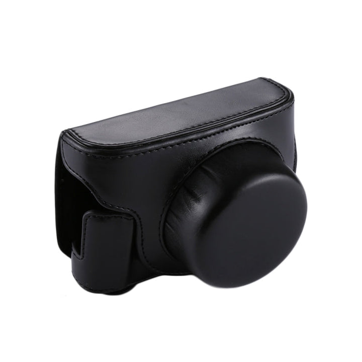 Stornfield | PU Leather Camera Bag with Shoulder Strap for Panasonic Lumix GF7 / GF8 / GF9 (12-32mm / 14-42mm Lens) (Black)
