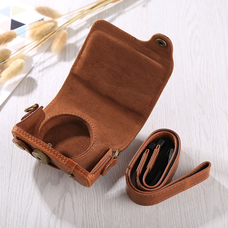 Stornfield | Full Body Faux Leather Camera Case with Strap for Canon G9X / G9X II (Brown)